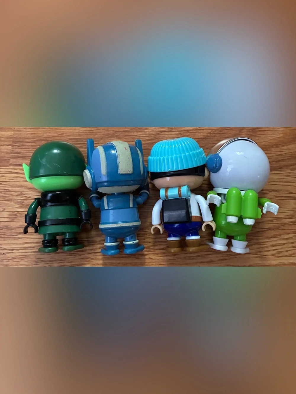 Kids Adventure Figure Set - Green & Blue Characters
